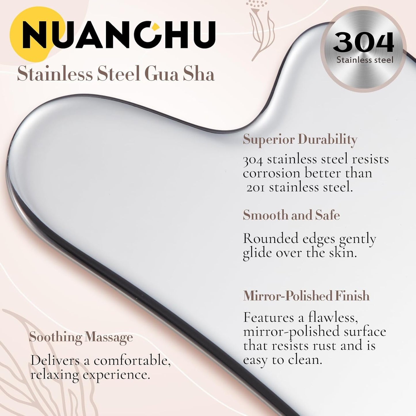 Stainless Steel Gua Sha