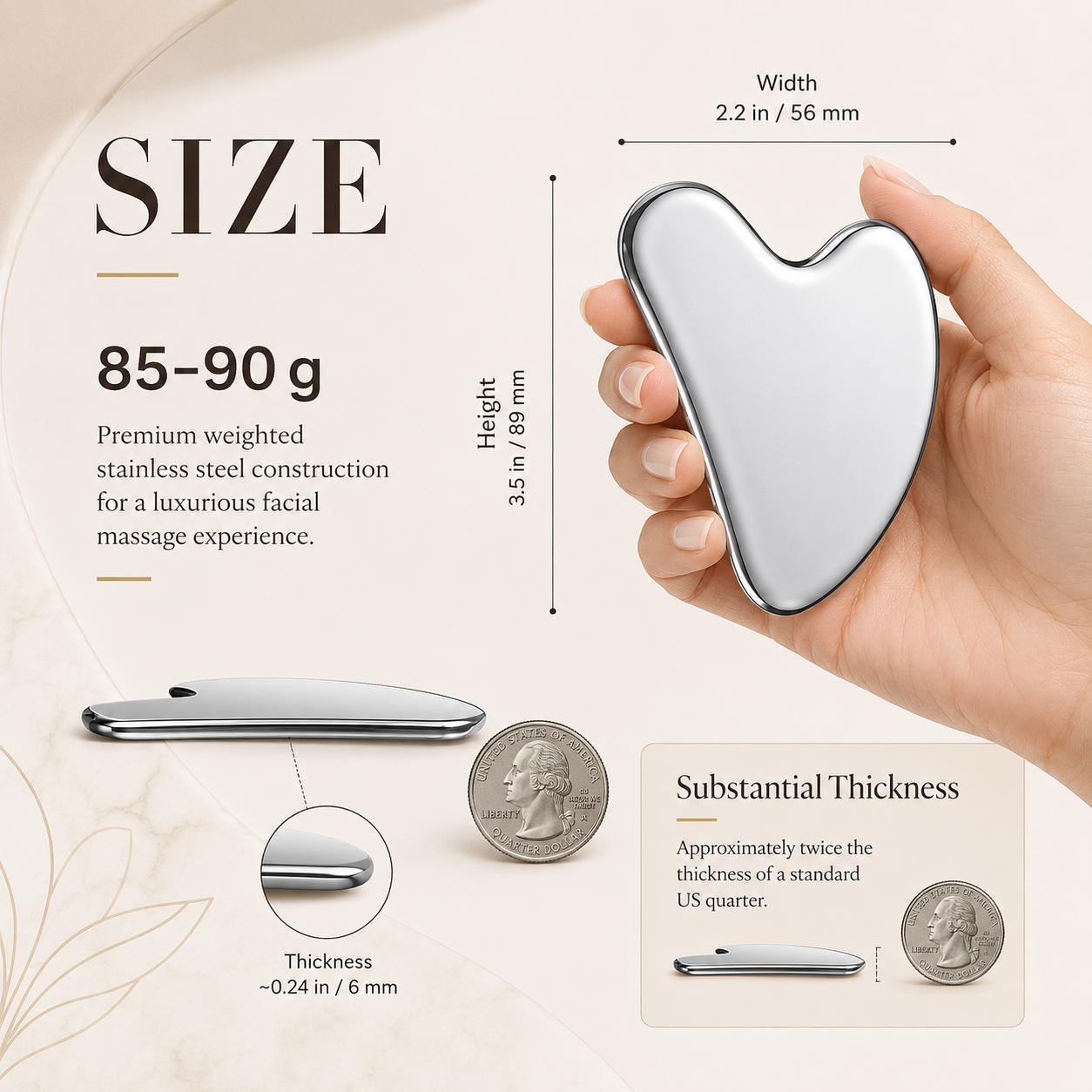 Stainless Steel Gua Sha