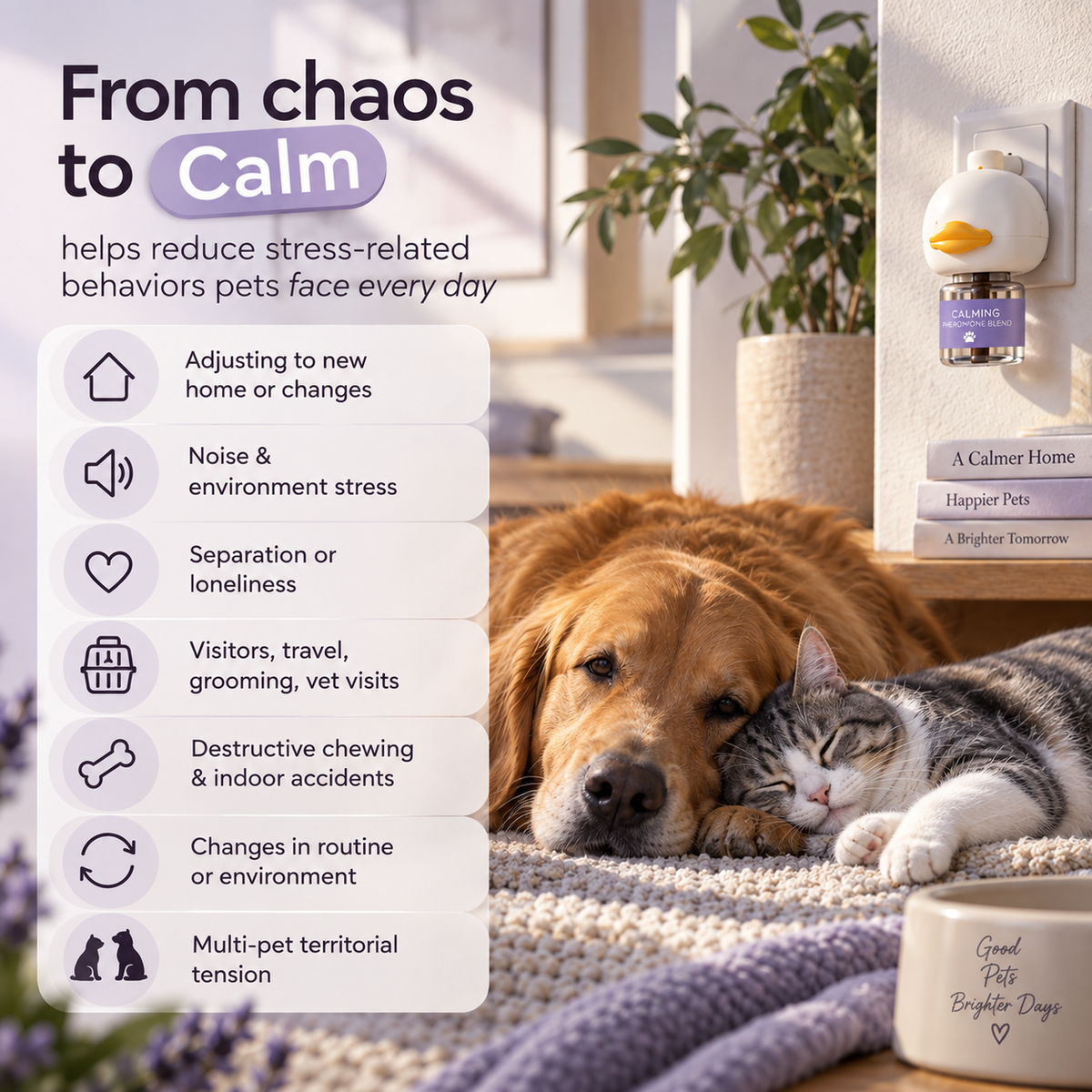 PawEase™ Pet Calming Pheromone Diffuser